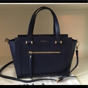 Girls Ginevra Medium Saffiano Satchel Bag